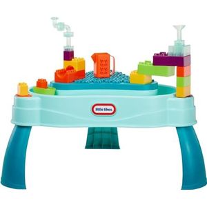 Little Tikes Build & Splash Watertafel met 25-Delige Accessoires - Nat en Droog Spelen voor Binnen en Buiten - Speeltafel met Verwijderbare Groei-met-Me-Mee Poten - Voor Kinderen Van 1-6 Jaar