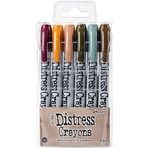 Ranger Tim Holtz Distress Crayon Kleurpotlodenset, meerkleurig, 13,97 x 7,62 x 1,27 cm, meerkleurig, 13,97 x 7,62 x 1,27 cm