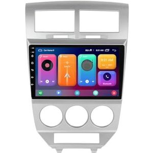 Android 14.0 2 Din Autoradio 9"" Touchscreen Auto Stereo voor Dodge caliber 2007-2014-[Ingebouwd CarPlay/Android auto/DSP/GPS]-Support MIC/Stuurbediening/Bluetooth 5.0(P3 WIFI 4-Core 2G+32G)