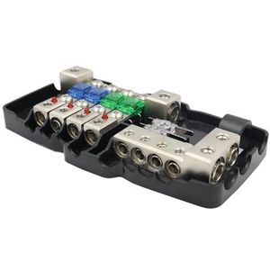 12V-24V Schakeling HD Zekering Power Distributie Blok Bodem Bus 30A 60A 80A voor Camper Auto Audio Stereo Met Rode LED-Display 1 Stuk