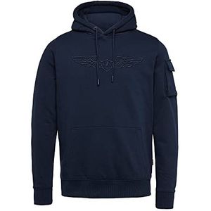 PME Legend Geborsteld zacht fleece - hoodie, sky captain, L