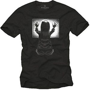 MAKAYA Retro Design T-shirt voor Heren Horrorfilm POLTERGEIST M