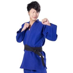 Een karate kostuum Judo Gi Martial Arts Uniform Katoen 450gsm Multicolor Meerdere Maten(Blue,3XS)