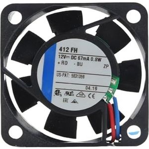 1 ventilator 412F 412FH 412FM 412F/2H 12VDC 40x40x10mm kleine ventilator DC Cool (EBM 412F-2H)