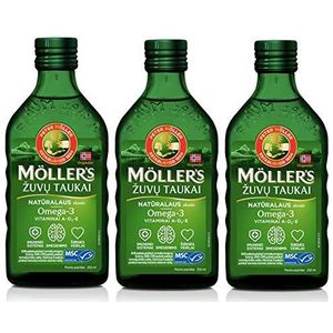 Möller's Omega 3-levertraan natuur (250 ml) - 3-pack