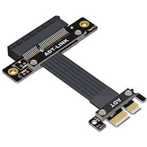 Allowish PCIE 4.0 PCIE X1 naar X4 verlengkabel voor netwerkkaart-verlengingsadapter (35 cm, R12SF 4.0)