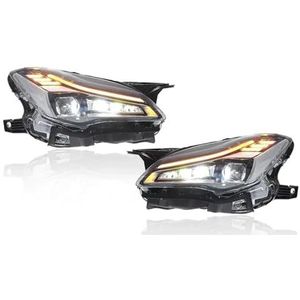 Auto Koplamp Lens Voor Maserati Voor Quattroporte 2013-21 Upgrade Full LED Koplampen Montage Koplampen 2PC Auto Lamp LED(2pcs headlamp)