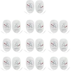 Pack AED Trainingspads Train Pad Vervanging Herbruikbaar voor AED-trainer XFT-D0009 XFT-120C+ XFT-120C Zoll (20)
