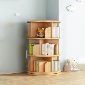 hoge boekenplank Boekenkast Houten Boekenplanken 3/4/5 Tier Vloerstaande Boekenplank Kleine Houten Hoek Display Rack Luxe Staande Boekenkast perfecte weergave