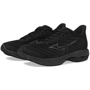 Mizuno Wave Rider 28 hardloopschoen voor heren, zwart-schaduw, 42 EU, Zwart, 50 EU