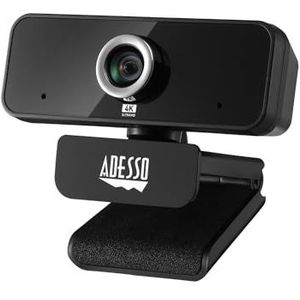 Adesso CyberTrack 6S 4K Ultra HD USB-webcam met handmatige scherpstelling en ingebouwde stereomicrofoon