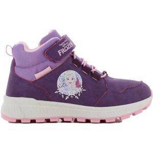 Disney Frozen gevoerde gymschoenen voor meisjes tot 8 jaar, winterschoenen voor kinderen met ijskoningin Elsa motief, waterdicht en met klittenbandsluiting, ideaal voor natte of koude dagen, paars,