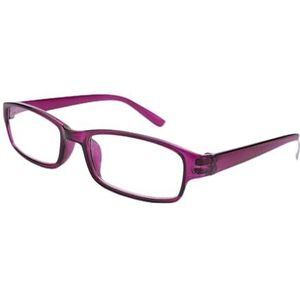 4sold (TM Slim leesbril retro zwart, bruin donkerbruin +1.5 of +2.00 of +2.5 of +3.0 of +3.5 of +4.00, donkerroze (dark pink), 50 cm