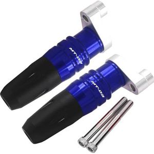 Motorfietsmodificatie Accessoires 2019-2023 Motorfiets Voor- En Achteras En Voorvork Anti-collision Slider Wieldop Voor MT03 MT25 MT 03 MT 25(Blu,A)