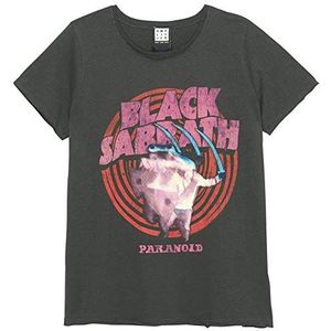 BLACK SABBATH - BLACK SABBATH PARANOID SIZE M - CHACOAL (LADIES SLIM TSHIRT)