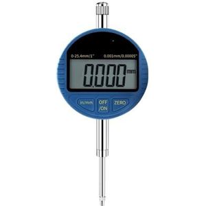 Digitale micrometer, 0,001 mm, elektronische micrometer, 0-25,4 mm, metrische en Engelse micrometer, U-datumverzamelaar (25,4 x 0,001 mm)