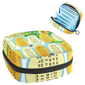 brief, Periode Pouch Draagbaar, Tampon Opbergtas,Tampon Houder voor Portemonnee Vrouwelijke Product Organizer, Meerkleurig, 4.7x6.6x6.6 in/12x17x17 cm