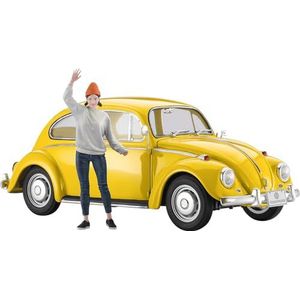 Volkswagen - Beetle Type 1 - Modelbouwpakket - 1967 - 1:24 - Inclusief figuur