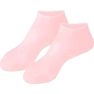 1 paar siliconen voetverzorgingsokken Anti-krakende hydraterende gelsokken Gebarsten dode huidbeschermer Pedicuregereedschap (Color : Pink, Size : A)