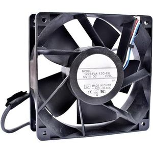 LMNCBVYA High-Performance 120mm 12V 2.7A Chassis Server Cooling Fan - Model 12038VA-12Q-EU for Optimal Airflow and Heat Dissipation