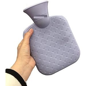 DieffematicRSD Warmwaterkruik Warmwaterkruik Brede opening Comfortabele multifunctionele klassieke warmwaterzak Handvoetenwarmer voor nek-schouderpijnverlichting (Color : Purple)