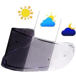 Motorhelm vizier lens, Helmvizier, fotochromatisch schild for LS2 FF801 FF397 integraalhelm vizier anti-UV Ca-SCO Moto vervangende accessoires