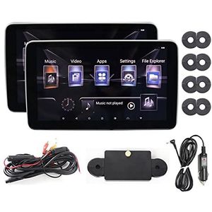 Draagbare dvd-speler voor videospelers op hoofdsteunen in auto's 10 Inch Auto Hoofdsteun Monitor IPS Scherm Link HD 1080P Video WiFi/Bluetooth/USB/SD/HDMI Multimedia Speler met HD-roterend scherm (Co