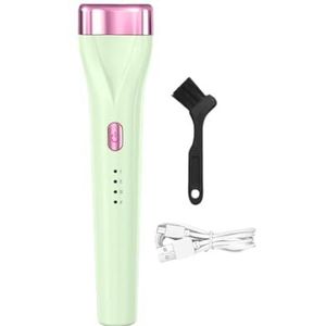 Elektrische verwarmde wimperkruller lichtgewicht wimperkruller voor salon thuis reizen lichtgroen, 14,3 x 2,5 cm