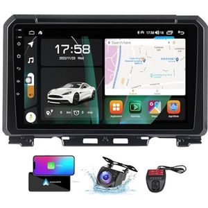 Android 13 Dubbel DIN autoradio voor Suzuki Jimny JB64 2018-2020-GPS Navi | Gratis achteruitrijcamera| 9 inch Scherm met Carplay Android Auto/FM RDS DAB/Bluetooth 5.0/SWC/DSP Stereo(NF-4)