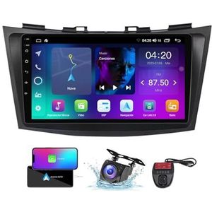 Android 13 systeem 2 Din Autoradio Stereo voor Suzuki Swift 4 2011-2017 9 inch touchscreen met GPS Navigatie Carplay Android Auto/Bluetooth 5.0/FM AM RDS Radio/4G WiFi/DSP(NF-1)