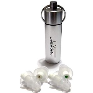 LiveMus!c HearSafe Ear Plugs - High fidelity oorplugs voor Musician, Concert, Drummer, Percussion, DJ & Clubbing - Reusbare, comfortabele & Hypoallergene siliconen - Triple Flange Design - Ear Protection van Loud Sounds, Noise Protection, Noise Cancelling