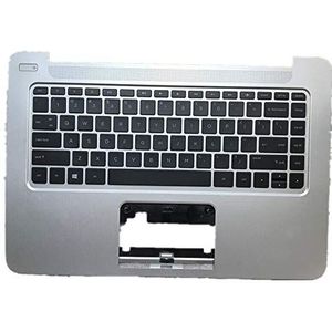 Laptop omhulsel rond toetsenbord & Toetsenbord Voor For HP Stream 14-z000 Zilver 788088-001