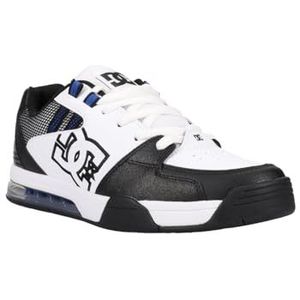 DC Shoes Veelzijdige lage sneakers voor heren, Wit Zwart Blauw, 44.5 EU