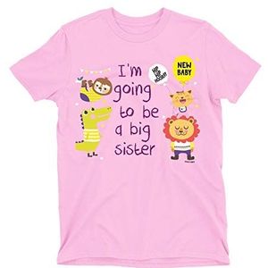 IM GOING TO BE A BIG SISTER - Kids Organic Cotton T-Shirt Animal Party