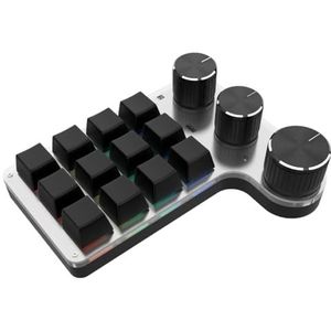 Programmering Macro Custom Knob3 Toetsenbord RGB 12 Toetsen Kopiëren Plakken Mini Toetsenbord