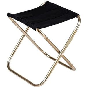 Opvouwbare campingkruk lichtgewicht outdoor campingstoel aluminium opvouwbare viskruk inklapbare campingstoelen wandelkruk (kleur: zwart)