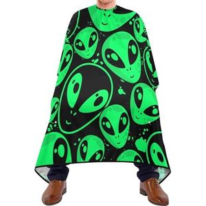Salon Cape Cartoon Alien Kapper Cape Premium Haar Snijden Cape Unisex Kapsel Cape Voor Kappers Kapper Accessoires Thuis 140x168cm