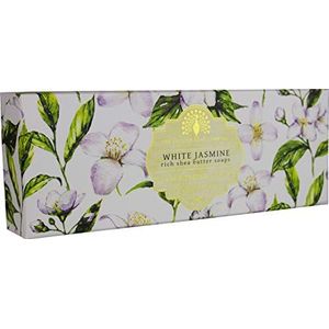 The English Soap Company, Gift Boxed Hand Soaps, White Jasmine & Sandalwood, 3 x 100g