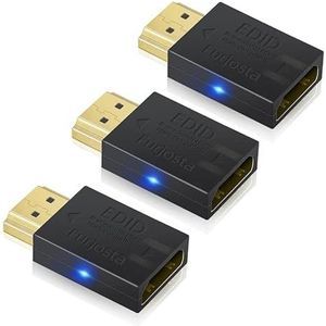 Mini 4K HDMI EDID Emulator Passthrough Adapter Koppeling HDMI Dummy Plug voor Computer Multi-Display Setup Monitor Projector Video Splitter Schakelaar KVM Extender AV-ontvanger 3840x2160@60Hz 3P