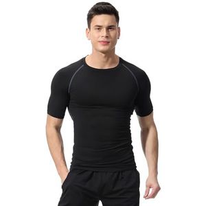 yk8fass Sport strak T-shirt ik-9622, Grijze lijn, M