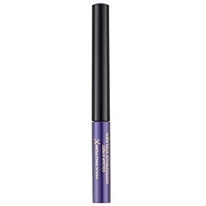 Max Factor Colour X-Pert waterproof eyeliner Metallic paars 03, vloeibare eyeliner paars. Voor de perfecte Cat Eye, 1 x 2 ml.