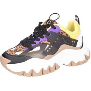 Buffalo Trail One - Animal Mix/Lila/Geel Kunstleer 40 EU, Zilverkleurig meerkleurig., 39 EU