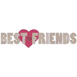 1art1 Vriendschap Best Friends Poster-Sticker Wall-Tattoo 65x15 cm