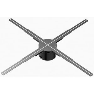 3D-hologramventilator, 62-65cm 3D Hologram Fan WiFi 3D Holografische Projector Reclame Display Licht HD Holografische Projector for Winkels Bars Feest Kerstmis Helderheidseffect(65cm)