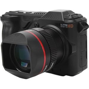 5K Digitale Camera voor Fotografie, 50MP Autofocus Videovlogcamera met 50x Digitale Zoom, 4 Inch Scherm Nachtzicht Compactcamera met 64GB Kaart, voor Jongens/meisjes/beginners