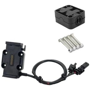 Telefoonhouder Motorfiets Voor BMW Voor R1200RT Voor R1250RT Adventure Motorfiets Navigatie Beugel USB Mobiele Telefoon GPS Draadloos Opladen Ondersteuning Navigatie Plaatbeugel (Color : -Black - 12m