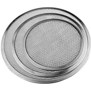 AYKANING Pizzapan, pizzapan 6/7/8/9/10/11/12/13/16 inch pizzapan aluminium dikker antiaanbaknet ronde pizzaset pan bakplaat keukengerei bakvormen (kleur: 25,4 cm)