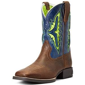 ARIAT Koel Venttek Westernboot voor kinderen, uniseks, pittige appelwijn/metallic luipaard, 8 grote kinderen, Rowdy Rust Indigo Audace, 1 US Big Kid
