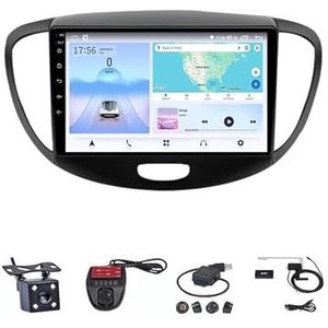 9 Inch Autoradio Voor Hyundai i10 2008-2012 Carplay Android Navigatie GPS Bluetooth Multimedia Speler Smart Automotive Systeem(4G+WIFI 8G+128G)