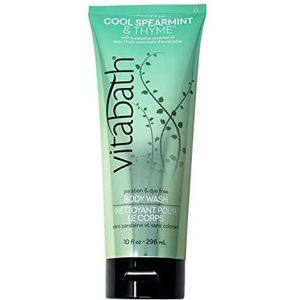 Vitabath Body Wash, Cool Spearmint & Tijm, 10 Fluid Ounce
